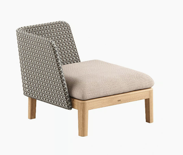 CALYPSO LOUNGE - Corner synthetic fabric an teak garden armchair by Royal Botania - view 3